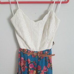 Triangle DRESS with Leather Belt Sz 7